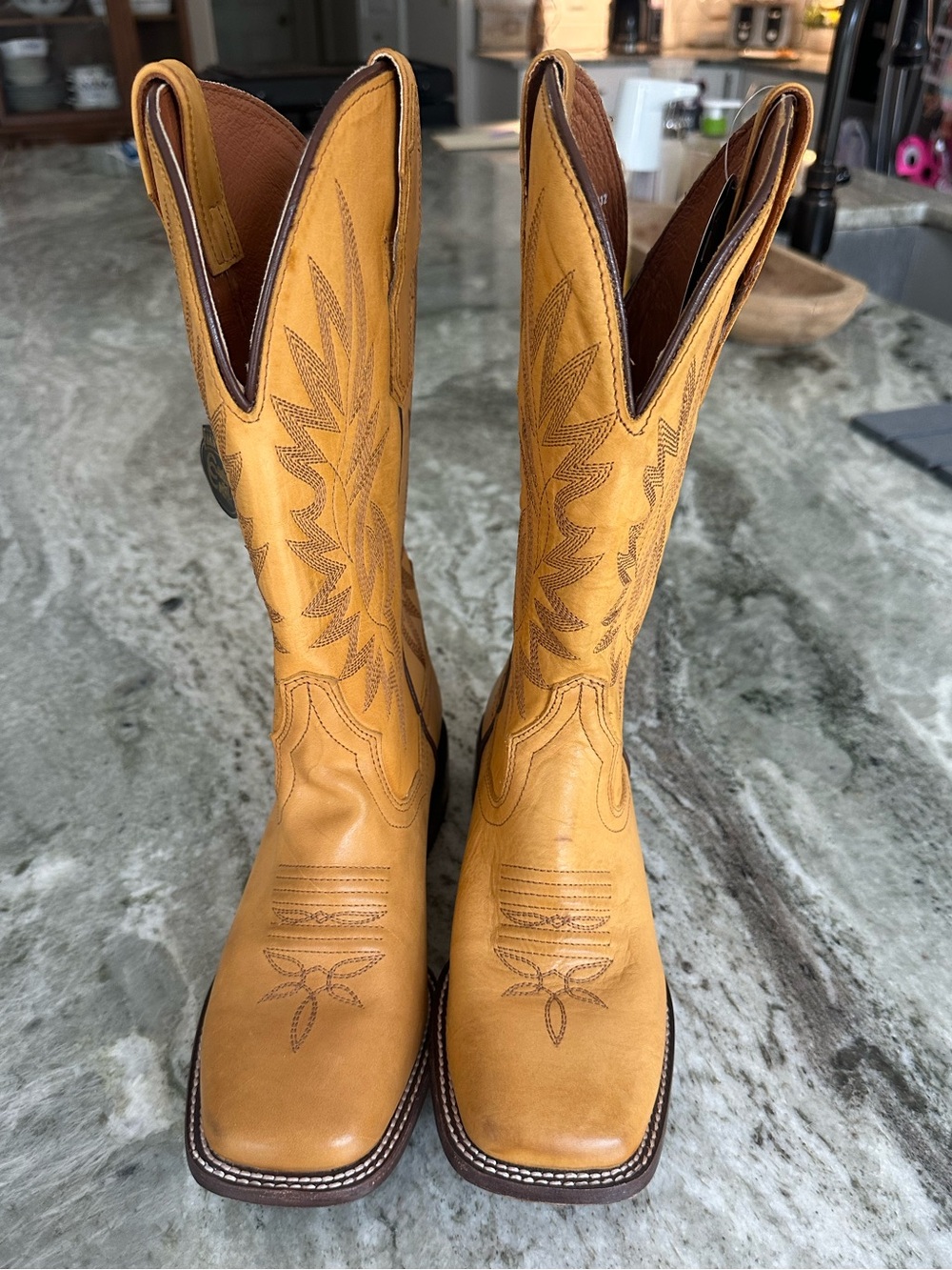 Dan Post Selena - Women's Leather Cowgirl Boots Square Toe Size 7.5 NWT